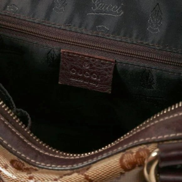 Gucci Beige Ebony GG Crystal Duchessa Tote - Picture 7 of 8